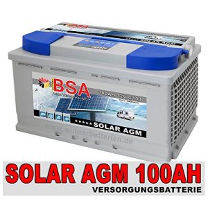 AGM-Batterie 100Ah BSA Solarbatterie 12V