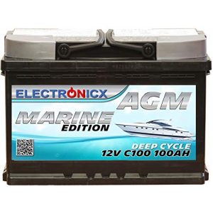 AGM-Batterie 100Ah Electronicx Solarbatterie