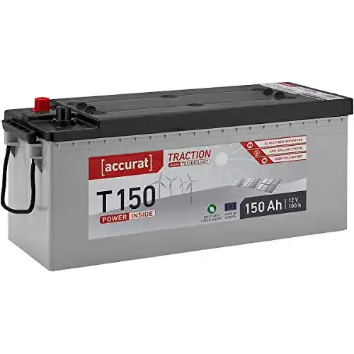 AGM-Batterie 150Ah Accurat 12V Solarbatterie