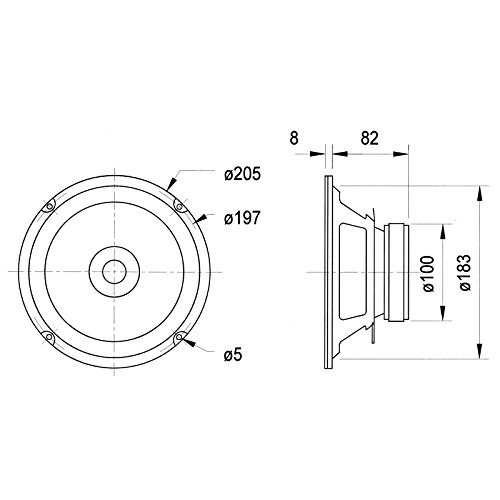 Auto-Lautsprecher (20cm) BG 20 Breitbandlautsprecher