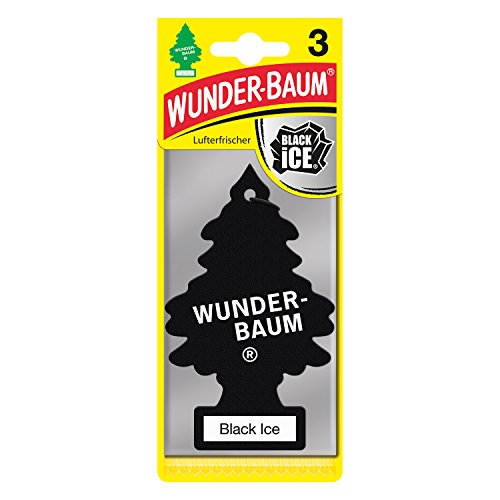 Auto-Lufterfrischer Wunderbaum 171239 Black Ice, 3-er Pack