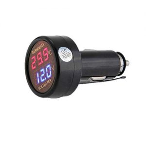 Biltermometer JZK voltmeter & termometer 2 i 1