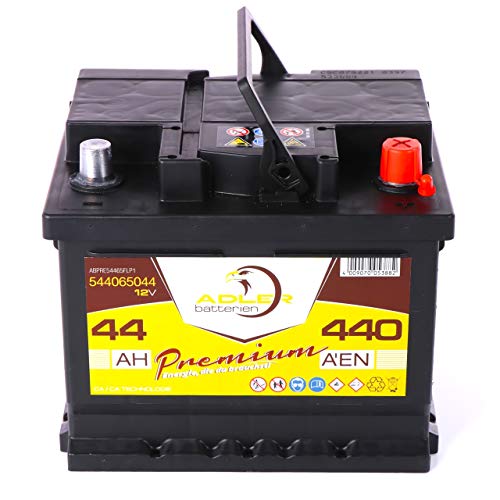 Autobatterie 44Ah Adler Batterie Starterbatterie PKW