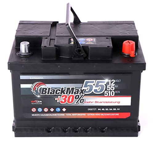 Autobatterie 60 Ah BlackMax 12V Starterbatterie