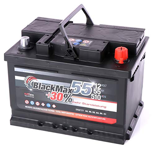 Autobatterie 60 Ah BlackMax 12V Starterbatterie