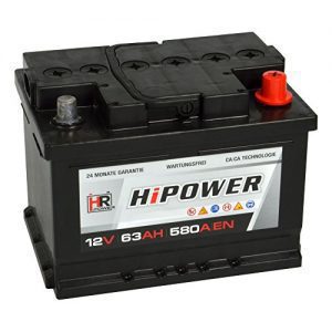 Autobatterie 63Ah HR HiPower Starterbatterie