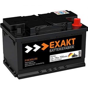 Autobatterie 74Ah EXAKT 12V Starterbatterie PKW