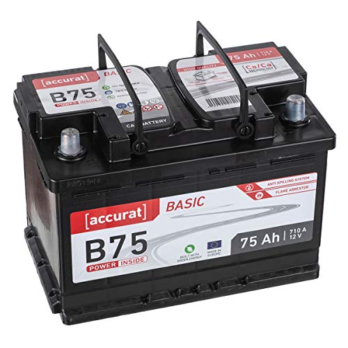 Autobatterie 75Ah Accurat B75 Basic 12V