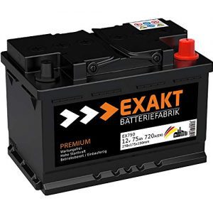 Autobatterie 75Ah EXAKT 12V Starterbatterie