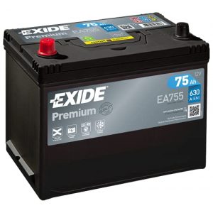Autobatterie 75Ah Exide EA755 Starterbatterie 12V