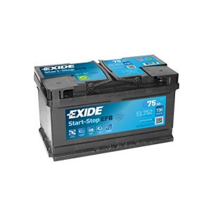 Autobatterie 75Ah Exide EL752 Start Stop EFB