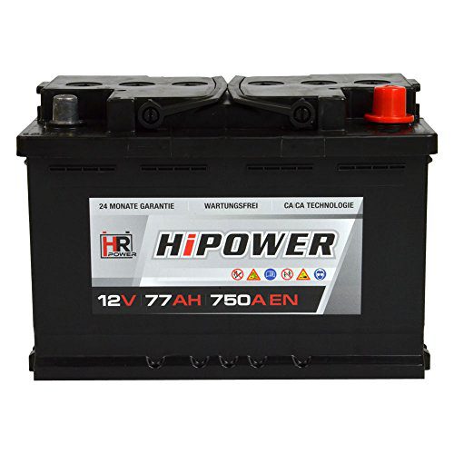 Autobatterie 77Ah HR HiPower Starterbatterie