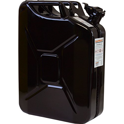 Benzinkaniste BAUPROFI 20 Liter Stahlblechkanister GGVS mit Sicherungsstift