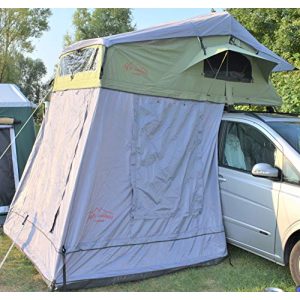 Dachzelt NB outdoor Camping mit Vorzelt 320 x 140 x 130 cm