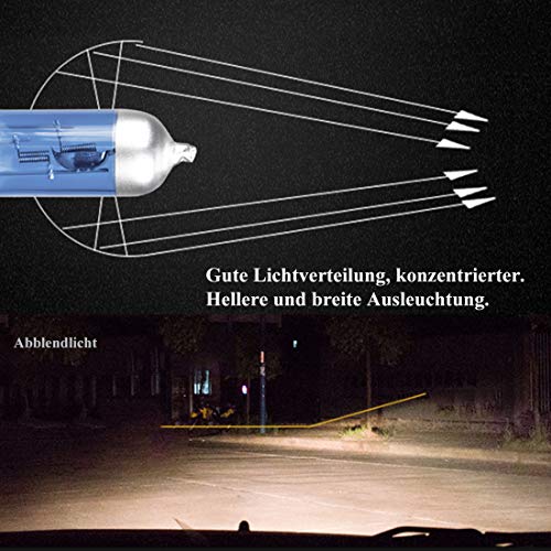 H4-Lampe XELORD Halogen H4 Scheinwerferlampe