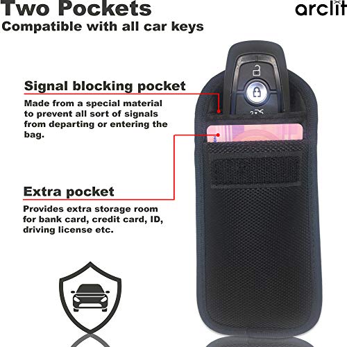 Keyless-Go-Schutzhülle Arclit 2x Keyless+ 2x RFID Blocker