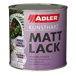 Kunstharzlack ADLER Mattlack Schwarz RAL9005