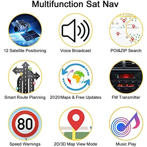 Navigationsgeräte Jimwey GPS Navi – 9 Zoll 16GB