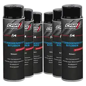 Unterbodenschutz Car1 6 x 500 ml schwarz