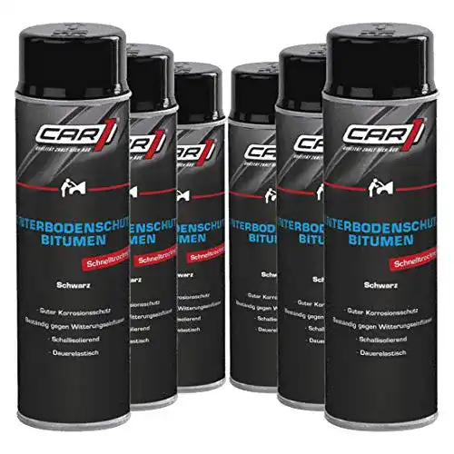 Unterbodenschutz Car1 6 x 500 ml schwarz