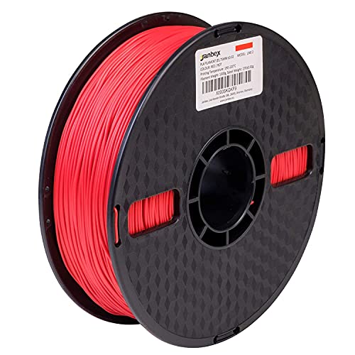 3D-Drucker-Filament Janbex PLA (Rot) Filament 1,75 mm 1kg Rolle
