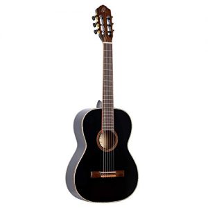 7by8-Gitarre Ortega Guitars R221BK-7/8 Konzertgitarre in 7/8 Größe