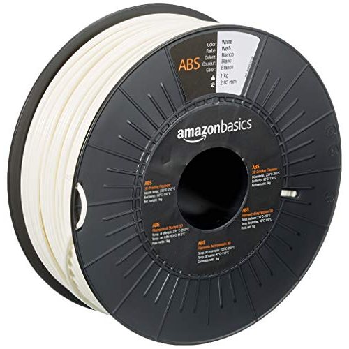 ABS-Filament Amazon Basics 3D-Drucker-Filament Weiß, 1-kg
