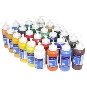 Acrylfarben Meister 24 x Acrylfarbe je 500 ml, komplett