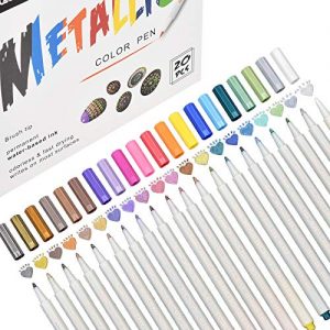 Acrylstifte DealKits Permanent Metallic Marker Stifte, 20 Farben