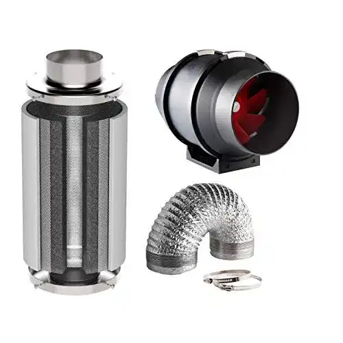 Die beste Aktivkohlefilter Grow Generic Klima Set mit Rohrventilator: 320 m³/h 2026 Test Bestseller Aktivkohlefilter Grow Generic Klima Set mit Rohrventilator: 320 m³/h