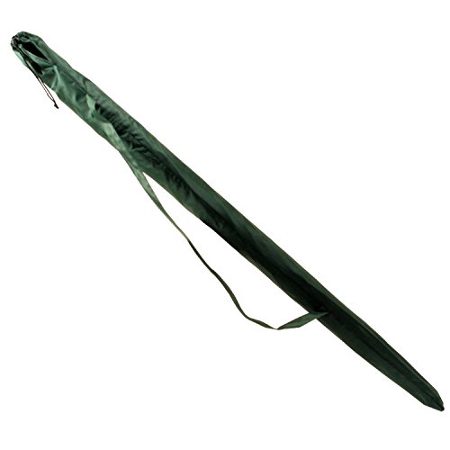 Angelschirm CampFeuer – 240 cm, Fischerschirm mit Windschutz (Umhang) und Erdnägel