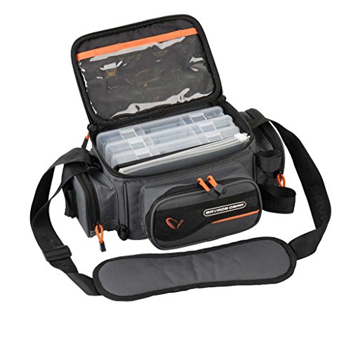 Angeltasche Savage Gear System Box Bag M (20x40x29cm) Ködertasche inkl. 3 Köderboxen