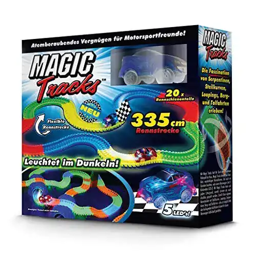 Autorennbahn BCdirekt Car Track Magic Tracks Starter Set