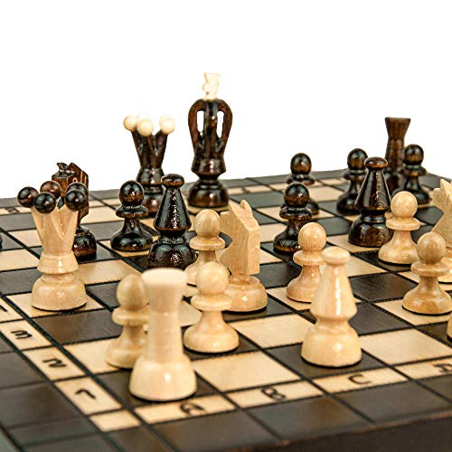 Backgammon Amazinggirl Schachspiel Schach Dame Set 3 in 1