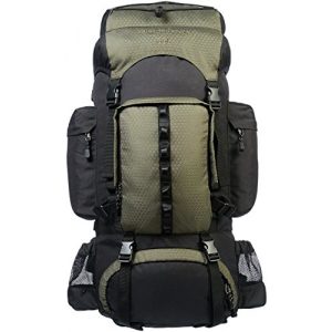 Backpacking-Rucksack Amazon Basics – Wanderrucksack 55 L, Grün