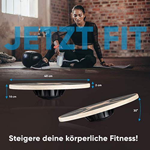 Balance-Board SportyAnis ® Premium Holz inkl. Übungsbuch und optional