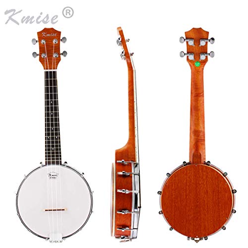 Banjo Kmise -Ukulele, Konzert-Größe 58,4 cm, mit Tasche