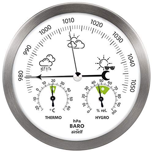 Die beste barometer airself wetterstation analog aus edelstahl Bestsleller kaufen