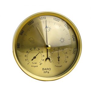 Barometer OUNONA Präzision Aneroid-Barometer Goldfarben
