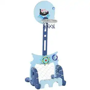 Basketballkorb Kinder HOMCOM Basketballständer Set 4-in-1
