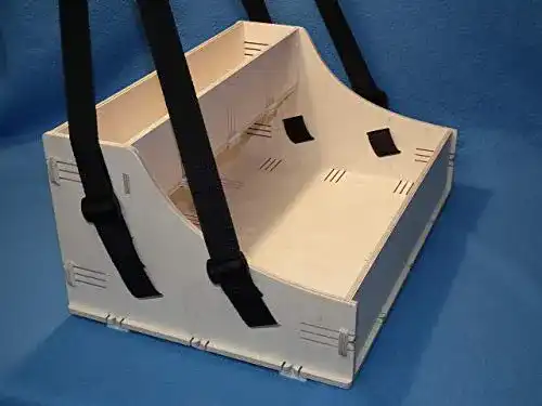 Bauchladen CNC-Holzwelt mit Oberlade aus Holz für Hochzeit