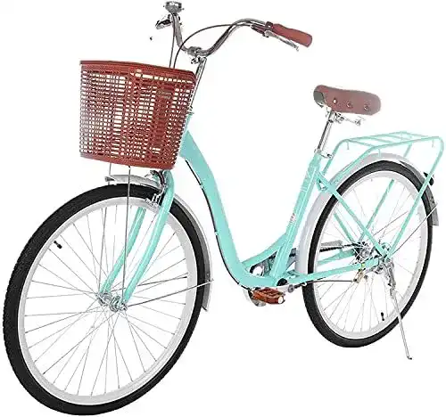 Beach-Cruiser Wxnnx Damen Beach Cruiser Pendler Fahrrad