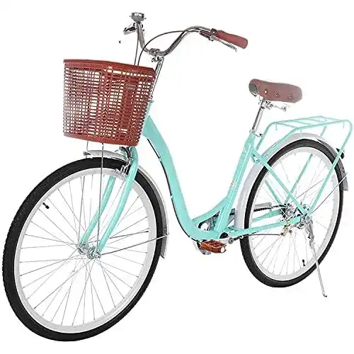 Beach-Cruiser Wxnnx Damen Beach Cruiser Pendler Fahrrad