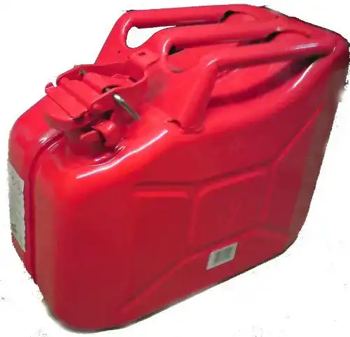 Benzinkanister (10l) HP Autozubehör STAHLBLECH Rot