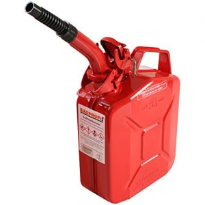 Bidon d'essence (5l) Tuyau d'évacuation flexible Bauprofi rouge