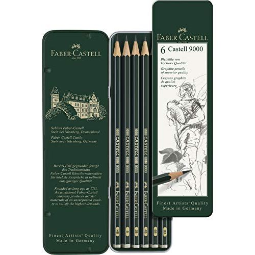 Bleistift Faber-Castell 119063 Castell 9000, 6-er Etui