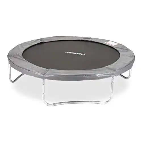 Bodentrampolin Relaxdays Unisex Jugend, grau Trampolin