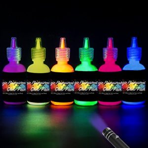 Bodypainting-Farbe iLC [6 x 28ml] UV-Licht Bodypainting
