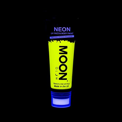 Bodypainting-Farbe Moon Glow Große 75ml Intensiv Gelb