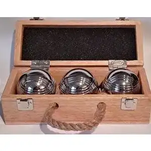 Boule Premierboule kugel-Set – 3 Stück im Holzkoffer Leisure III